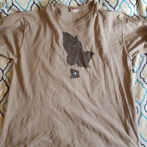 Exact Science light brown tee-shirt